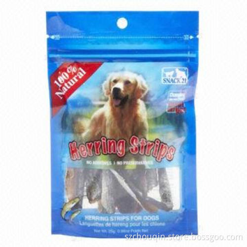 Pet Food Stand-up Zipper Pouch with Printing, Waterproof, ISO 22000, SGS, QC and GMP Certified